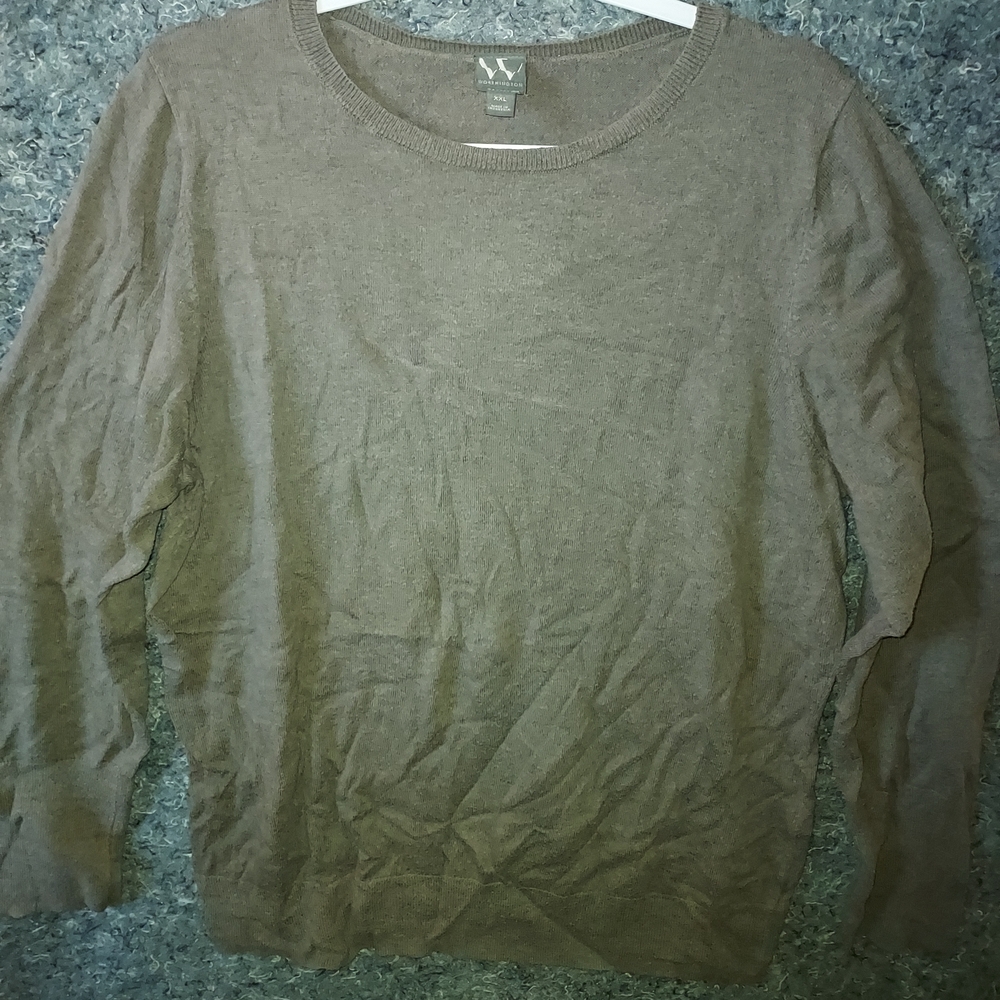 Worthington Men's Tan Crewneck Sweater